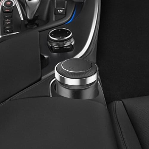 Portable Car Ashtray Garbage LED Lights Car Ashtray Universal Cigarette Cylinder Holder Interior Decoration Car Innovative Gift