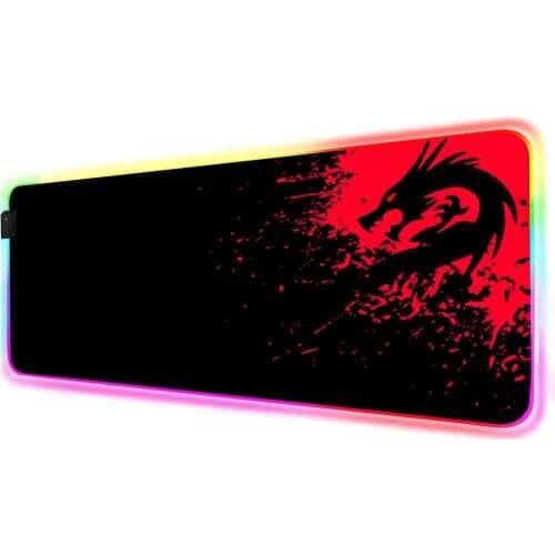 RGB Red Dragon Gaming Mouse Pad Computer Gamer Mousepad Large Game Rubber No-slip Mouse Mat Mause Pad for Keyboard Carpet Rug