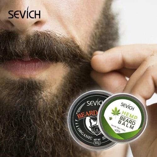 Sevich 100% Natural Organic Beard Balm Moisturizing Repair Split Ends Beard Soften Beard Moustache Viking Beard Shaping Cream