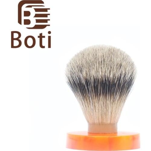 Boti Brush-SHD Foregoer Back Badger Hair Knot Shaving Brush Knots Gel Tip Bulb Type Mens Beard Shaping Tool Round Chassis