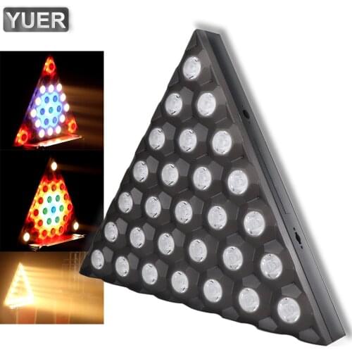 2Pcs/Lot 190W LED Triangle Matrix Light Strobe DMX512 Controller For Disco DJ Music Party Club Dance Floor Bar Darkening Stage