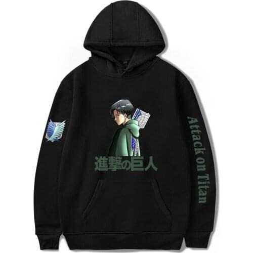 2021 New Attack on Titan Hoodie Sweatshirts Fashion Casual Clothes Long Sleeve Hoodies Mens Pullover Attack on Titan Tops Mens
