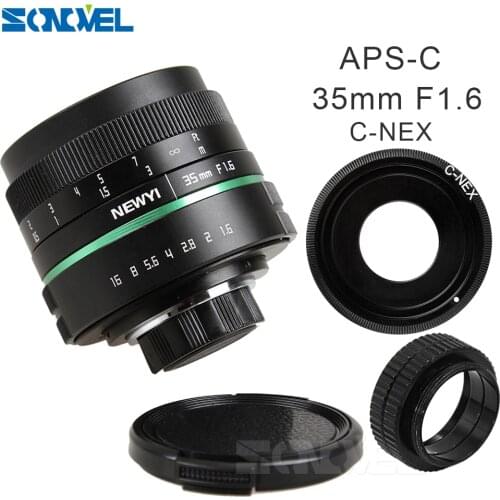 Ultra Clear Camera lens 35mm f1.6 APS-C CCTV TV Movie Lens+C Mount for SONY E Mount A6500 A6300 A6100 A6000 NEX-7 NEX-6 NEX