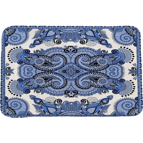 Ethnic Style National Customs Rug Hallway Carpets and Rugs for Bedroom Living Room Carpet Kitchen Bathroom Anti-Slip Floor Mats