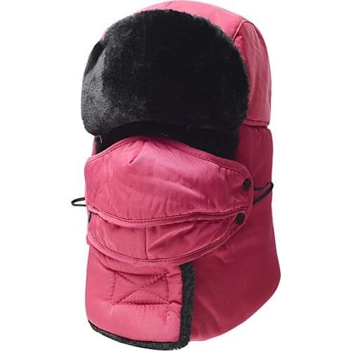 Women Winter Hats Thermal Thicken Ski Hat Hiking Caps Ski Snowboard Hat with Winter Ear Flap and Ski Windproof Mask