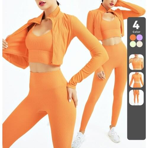 1/2pcs Yoga Set Seamless Sports Set Gym Clothing Women Workout Set Yoga Pants＋Yoga Shorts＋crop Top＋Sports Bra Womens Tracksuit