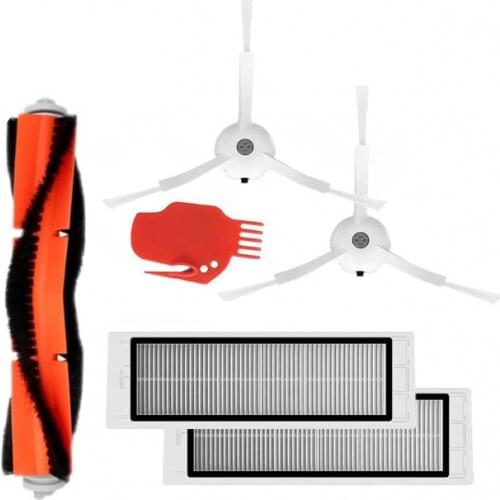 1* Robotic Vacuum Cleaner Main Brush + 2* Side Brushes + 2* HEPA filter + 1* Tool for xiaomi Robotic Vacuum Cleaner Parts