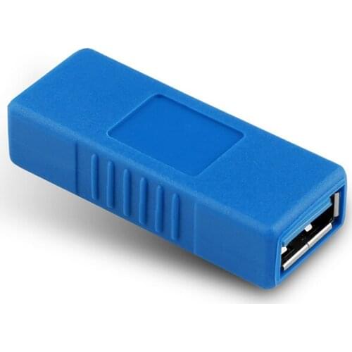1PCS NEW USB 3.0 Adapter Connector Type A Female To Female Coupler Changer Extender Connector for PC Laptop Computer Blue/Black