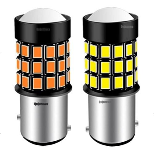 2PCS 1157 P21/5W BAY15D Super Bright 1500LM LED Car Tail Brake Lamp Turn Signal Bulb Auto Daytime Running Light Red White Yellow