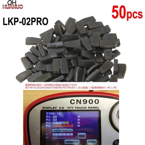 50 PCS/LOT, LKP-02PRO Car Key Chip for VVDI KYDZ Programmer Unlock/Program/Copy Unlimited 4D-60/61/62/65/66/67/68