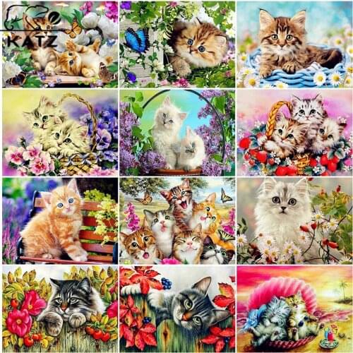 Cat Fairytale Diamond Painting Animal Embroidery Crossing Diy Family Pet Mosaic Art Gift Cross Stitch Home Aesthetic Decoration