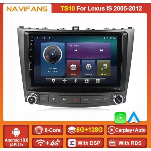 Android 11 Car Radio DVD Player For Lexus IS250 IS300 IS200 IS220 IS350 2005-2012 Stereo Receiver 2 Din Head Unit GPS Navigation