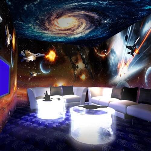 Beibehang wallpaper for walls 3 d Bar KTV lounge rooms ceiling mural wallpaper Star Wars papel de parede wall paper