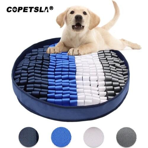 Copetsla New Dogs Snuffle Mat Pet Leak Food Anti Choking Mat Cat Dog Training Blanket Nose Sniffing Blanket Fleece Pads