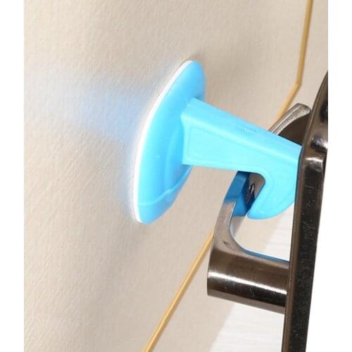Door Stopper Punch-free Windproof Silicone Strong Stickiness Anti-collision Door Buffer for Bathroom