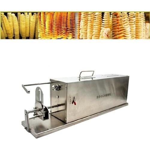 Electric stainless steel twisted potato apple slicer spiral French fries 55cm