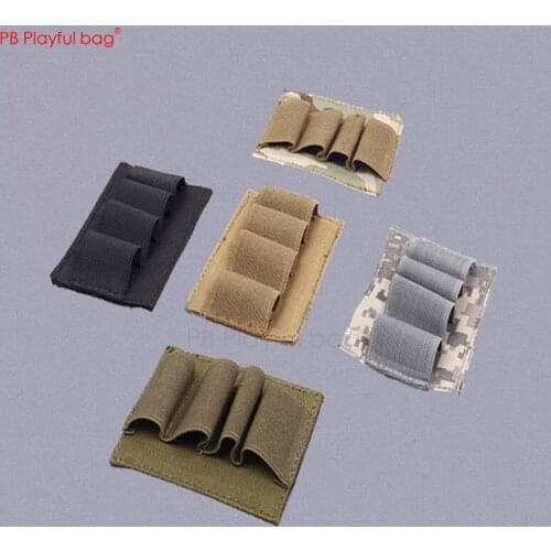Playful bag Outdoor multi-functional tactical Velcro 4-hole magazine storage velcro CS game DIY patch CS toy equipment QH01