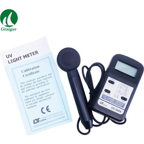 Lutron UV-340A UV Light Meter measurement range 19990 and 1999 uW/cm^2