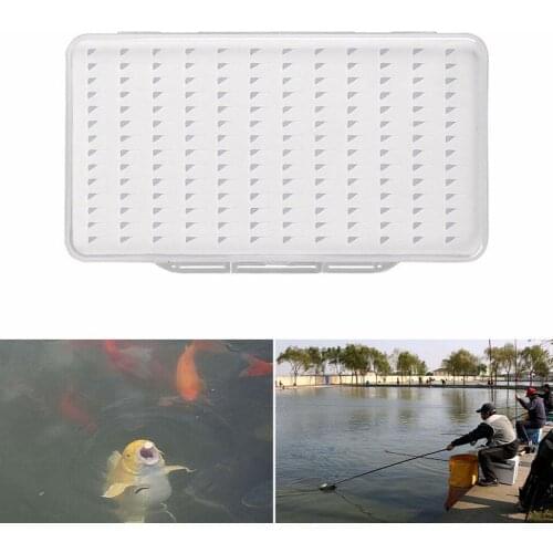 Fly Hook Box 28055 Fly Fishing Hook Box With Foam Waterproof L Transparent Fishing S Durable Gear M Size R3U8