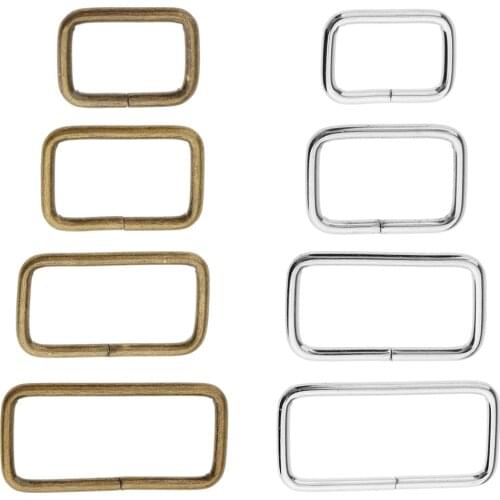 20 Pcs/set Metal Square Buckle Bag Strap Connector for DIY Purse Making Crafts