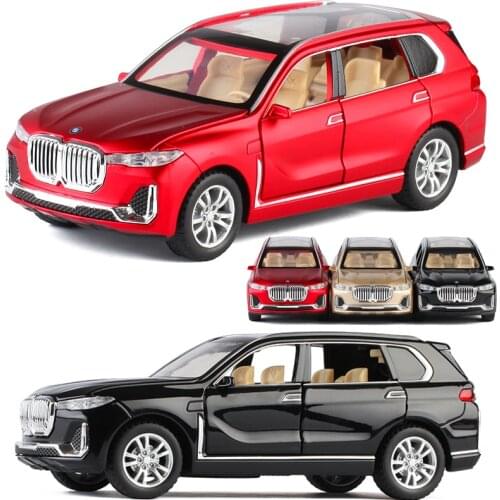 New 1/32 Bmw X7 Car Model Simulation Alloy Car Model Suv Off-Road Vehicle Boy Toy Car Birthday Gift Car Decoration Collection