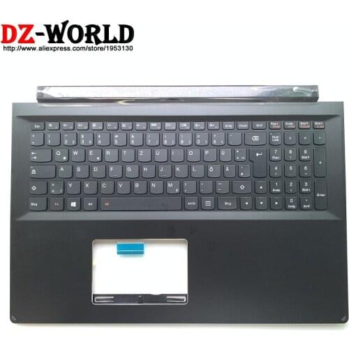 New/orig Palmrest Upper Case With German Backlit Keyboard for Lenovo Edge 15 Flex 2 pro-15 Laptop C Cover 5CB0G91219