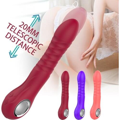 Heating Telescopic Stick G Spot Vibrator Fidget Sex Toys for Women Adults 18 Vagina Clit Female Masturbator Intimate Goods Shop