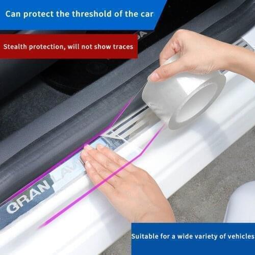 For Mercedes Benz GLB X247 2020 2021 Transparent Nano Sticker Car Door Sill Trunk Trim Auto Sticker Protector Strip Accessories