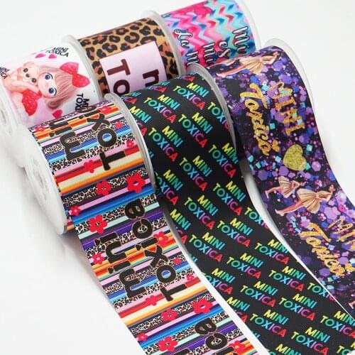 DIY Handmade Materials Printed Grosgrain Ribbon 50 Yard Per Size 50616
