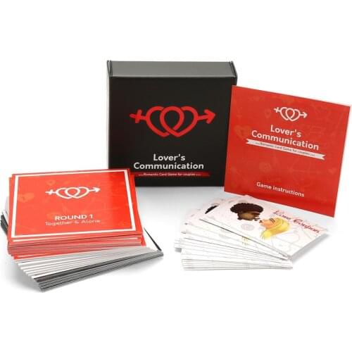 Lovers Communication - Romantic Card Game for Couples | Fun Conversation Cards Game for Great Relationships
