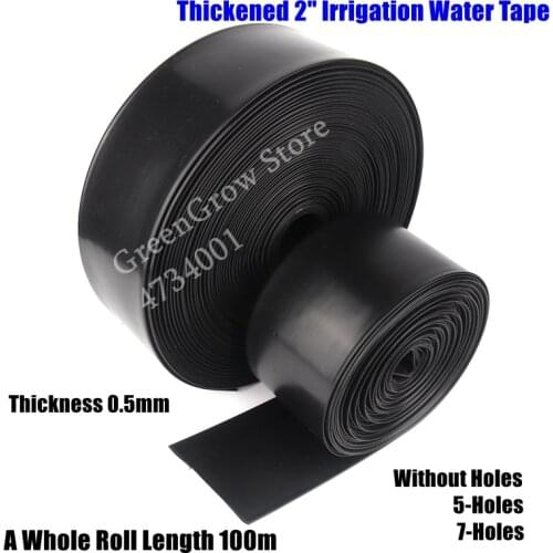 10~50m 2" Φ50mm Thick 0.5mm Agriculture Irrigation Water Tape Garden Farm Irrigation Water Saving Tube Lawn Spray Water Hose