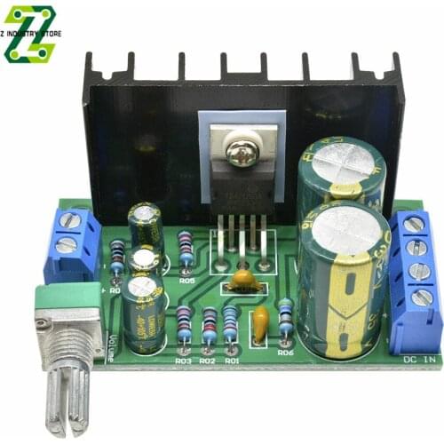 TDA2050 1 Channel Audio Power Amplifier Board Mono Amplifier Board DC 12-24V For Home Speakers