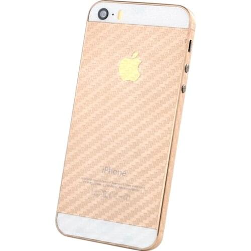 2Pcs Anti-fingerprin Protector Guard 3D Carbon Fiber Back Cover Protective Film for iPhone se iPhone 5s 5 non-slip Accessories