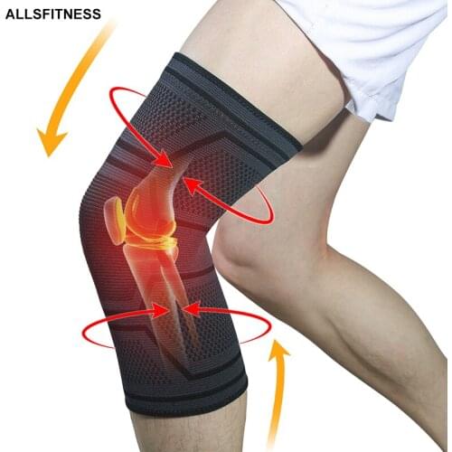 1 PCS Elastic Knee Pads Nylon Sports Fitness Kneecap Gear Patella Brace Knee Support Compression For Cycling Running Basketball