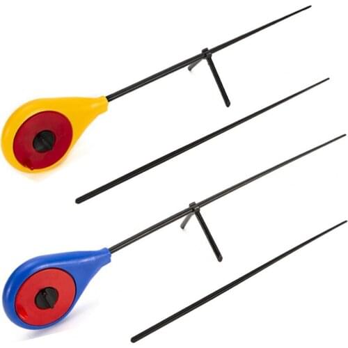 2 Set Portable Carbon Fiber Ice Fishing Rods Reel Tackle Fish Tool Accessories Fishing Rods