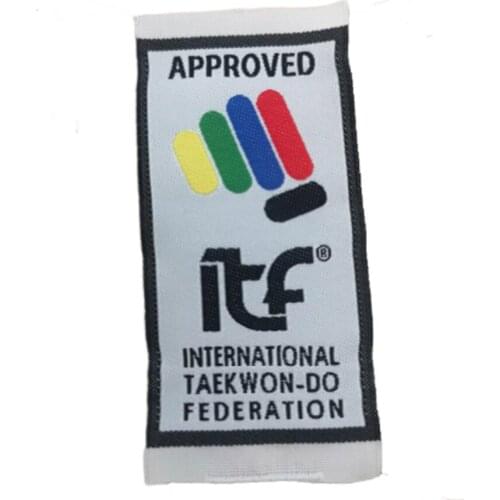 2020 New Personalized ITF uniform Logo Emblems Label for Taekwondo Kimono for uniform Accessories Единый логотип