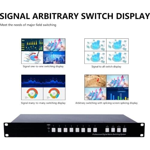 4x4/8x8/16x16 HDMI Matrix Switcher HD seamless switching matrix Support 3D EDID& Blu-Ray DVD& Video Wall