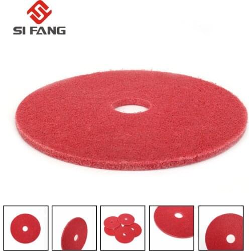 5pcs 150mm(6") RedSanding Disc Diameter Fiber Grinding Nylon Polishing Wheel Grinding Disc Abrasive Tools For Angle Grinder