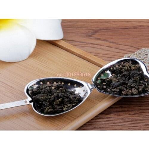 Free Shipping Heart Shaped tea infuser Mesh Ball Stainless Strainer Herbal Locking Tea Infuser Spoon Filter,500pcs/lot