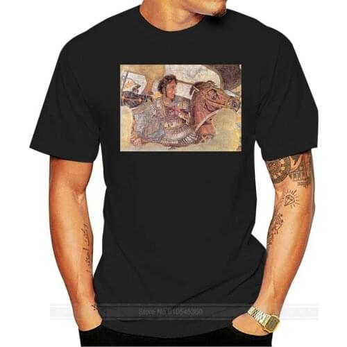 Alexander The Great Statue Roman Art T Shirt Anime Young Man Summer Round Neck Animes T Shirt