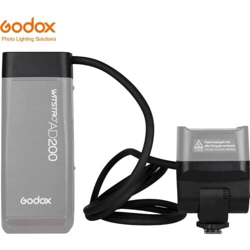 Godox EC200 AD200 1.85m Remote Separation Extension Head with Hot Shoe for Godox AD200 Flash Speedlite Head Accessories