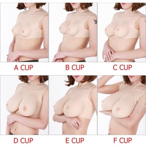 A-H cup Artificial Silicone Breast Form Half-body Silicone Boobs Suiy CD TG Drag Queen HH Cup Big Fake Breast Forms