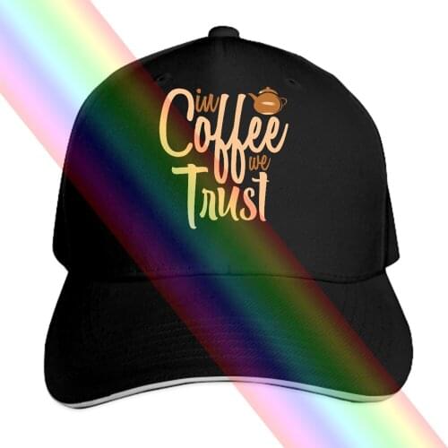 In Coffee We Trust Bucket Hat Baseball Cap Bicycle Peaked Cap Luxury Brand Summer Hat Beret Man Muslim Hat Womens Hats