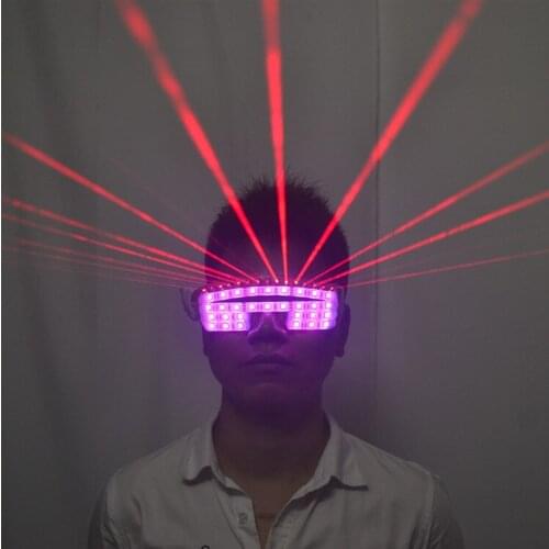 Laser glasses LED luminous glasses Nightclub bar DJ fashion show props