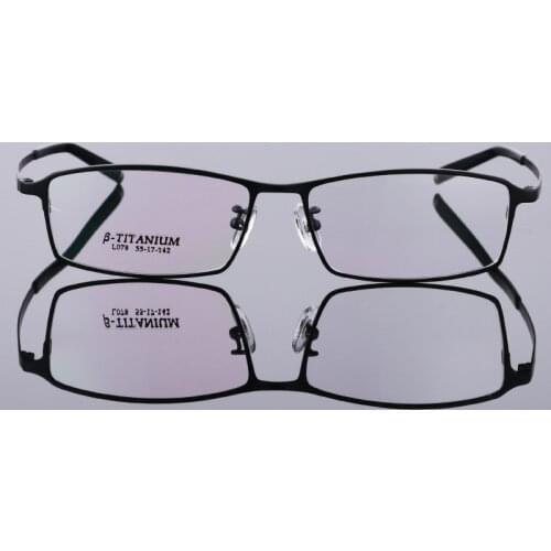 High Quality Pure Titanium Glasses Titanium Plate Casual Retro Glasses Metal Men and Women Glasses Frame Prescription Glasses