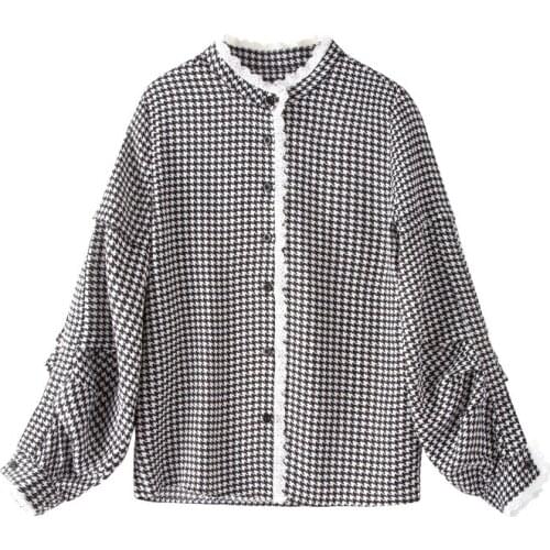 Lattice Elegant Womens Tops And Blouses Women Clothes Plus Size Womens Shirt Pastel Ropa Mujer Blusas Tunic Office Blouse