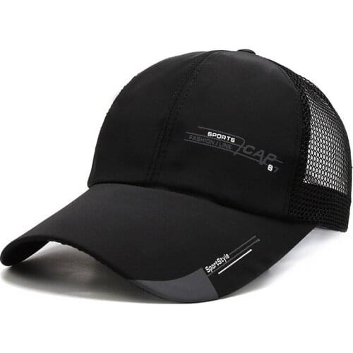 Mesh Cap Outdoor Casual Hat Mens Summer Sunscreen Baseball Cap Autumn Outdoor Fishing Breathable Thin Mesh Cap
