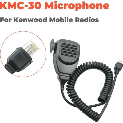 KMC-30 8-pin Plug Standard Dynamic Mobile Radio Microphone Handheld Speaker for Kenwood Radio TM-261A TM-271A TM-461A TM-471A