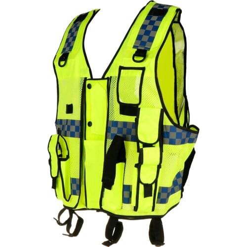 Vest Reflective Running Safety Night Visibility Security Pockets Zipper