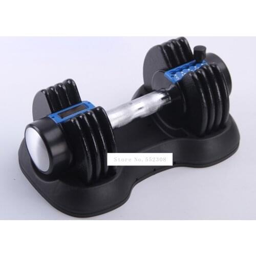 1PC 25LB Adjustable Dumbbell Fast Weight Adjustable for Men/Women Exercise Equipment Training Arm Muscle Fitness PVC Dumbbell